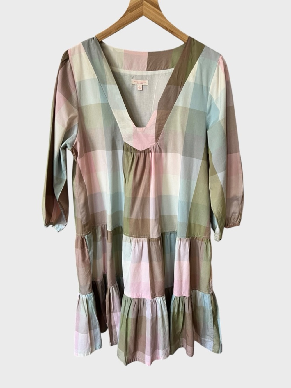 Pink Chicken ruffle tiered sundress.